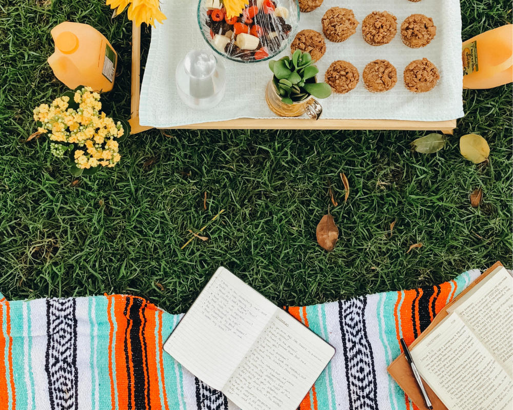 summer homeschooling can look l ike an outdoor picnic