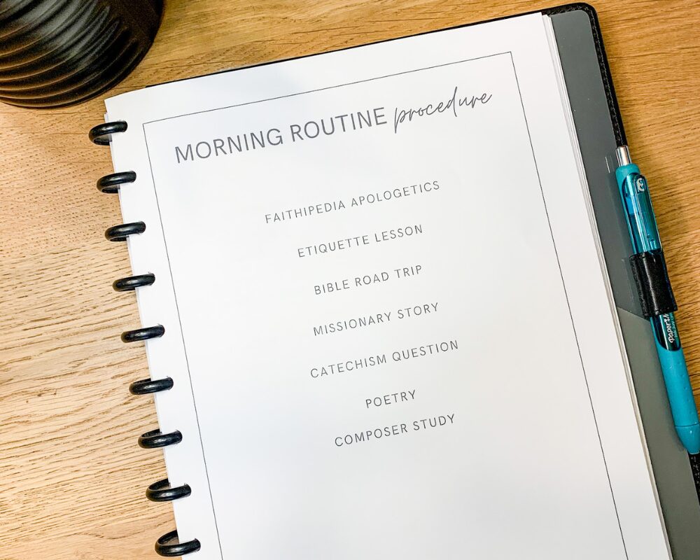 morning routine